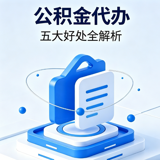 上饶公积金代办到底值不值？这5大好处让你少走弯路